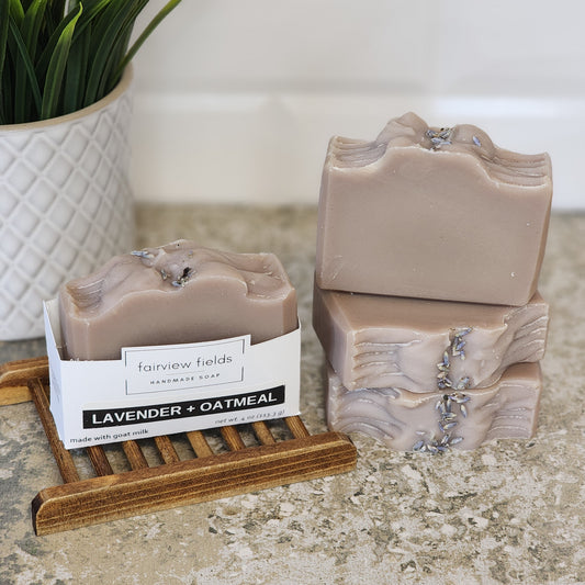 Lavender + Oatmeal Goat Milk Soap